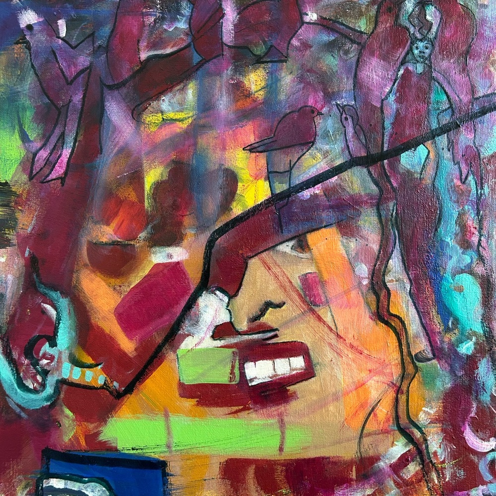 Abstract Acrylic Canvas Art - Picture 4 of 7